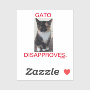 Sticker Gato désapprouve, Tous les Casquettes