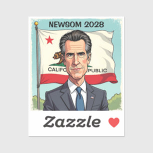 Sticker Gavin Newsom pour le président politique