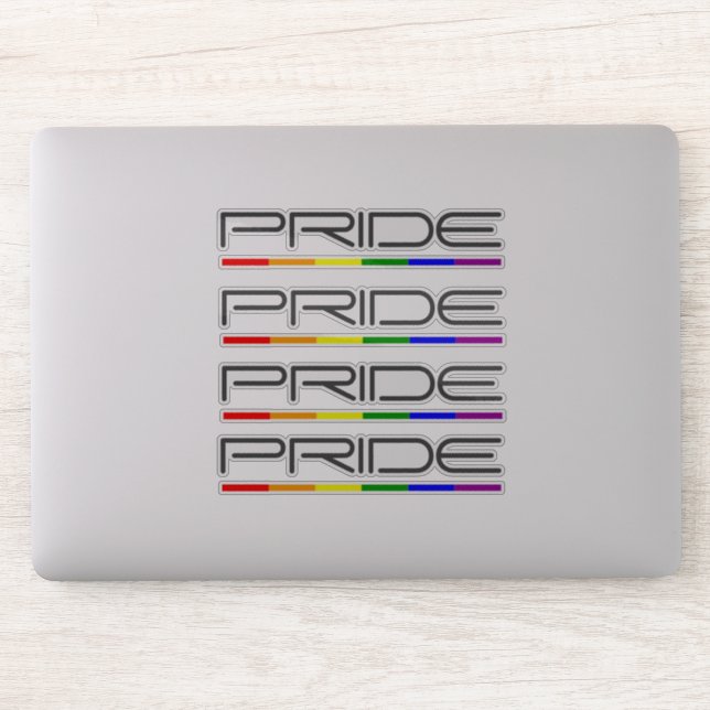 Sticker Gay pride de couleurs de fierté (Ordinateur)