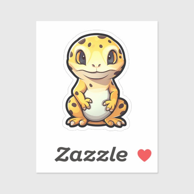 Sticker Gecko (Feuille)
