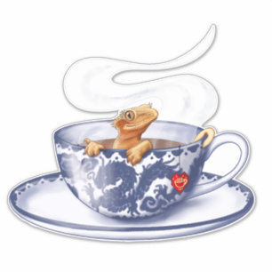 Sticker Gecko Crested Teacup