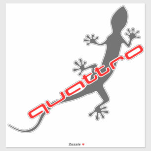 Sticker Gecko - gris foncé - plus grand