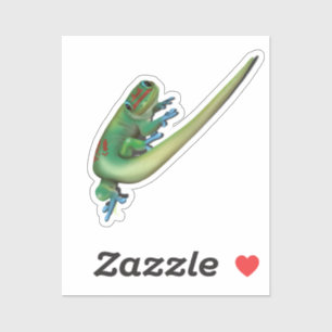 Sticker Gecko mignon ( vous me parlez ? Regarder en arrièr