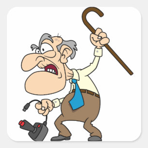 Sticker Géezer Grumpy