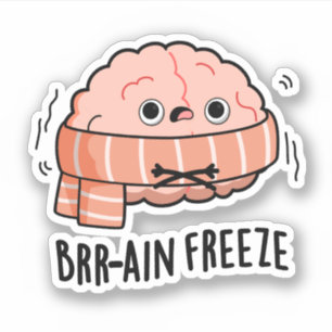 Sticker Gel cérébral drôle Biologie Anatomie Pun