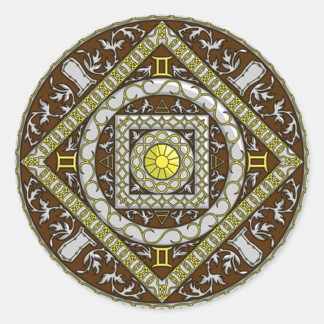 Sticker Gemini Mandala (Devant)