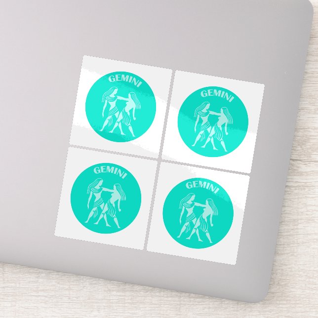 Sticker Gemini, Zodiac Sign, Horoscope, Astrology (Détail)