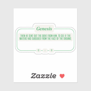 Sticker Genèse 8:8