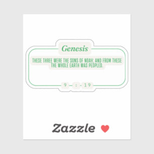 Sticker Genèse 9:19