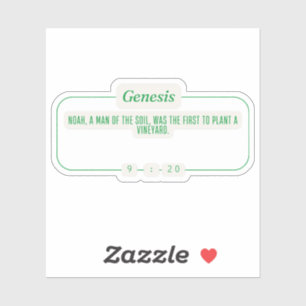 Sticker Genèse 9:20