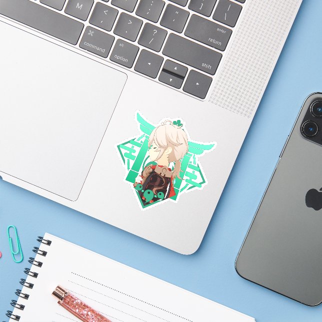 Sticker Genshin Impact Kazuha (Ordinateur portable avec iPhone)