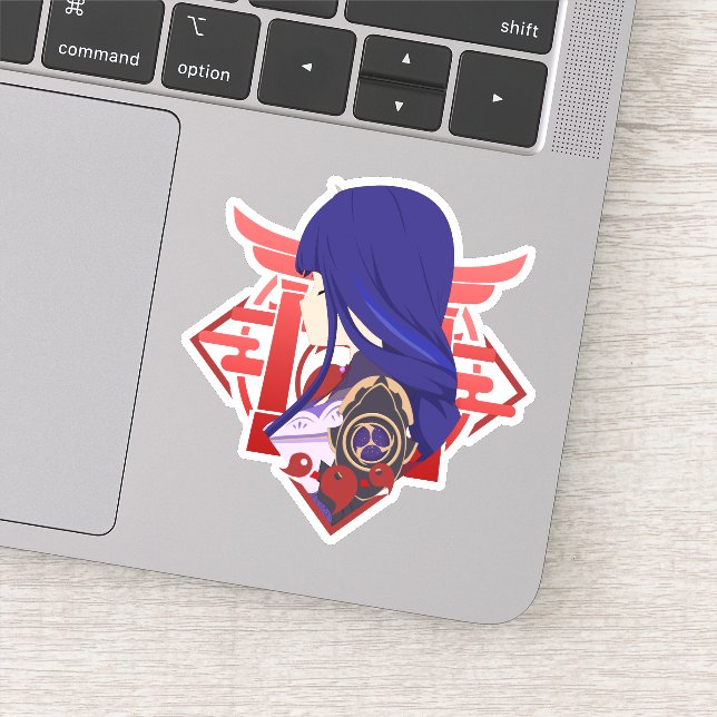 Sticker Genshin Impact Raiden Shogun Ei (Détail)