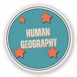 Sticker Géographie humaine