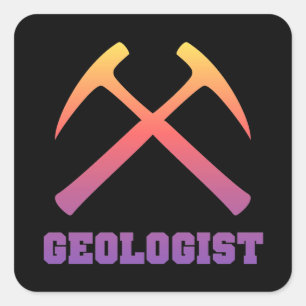 Sticker géologue Sunset