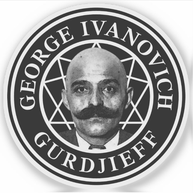 Sticker George Ivanovich Gurdjieff - v2 (Devant)