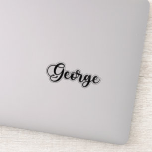Sticker George Name - Calligraphie manuscrite