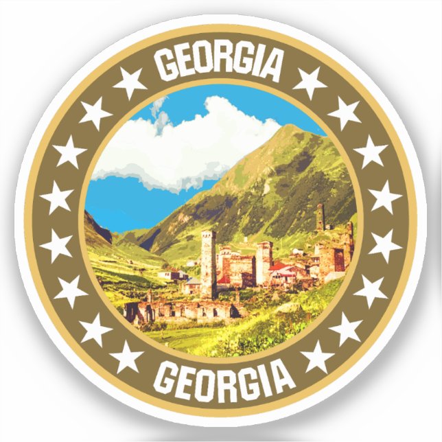 Sticker Géorgie (Recto)