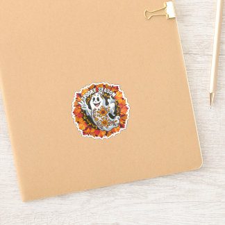 Sticker Ghost de dessin mignon mais effrayant