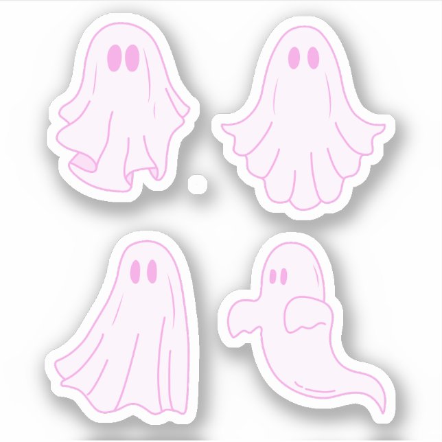 Sticker Ghost, Ghoul, Stickers Halloween (Devant)