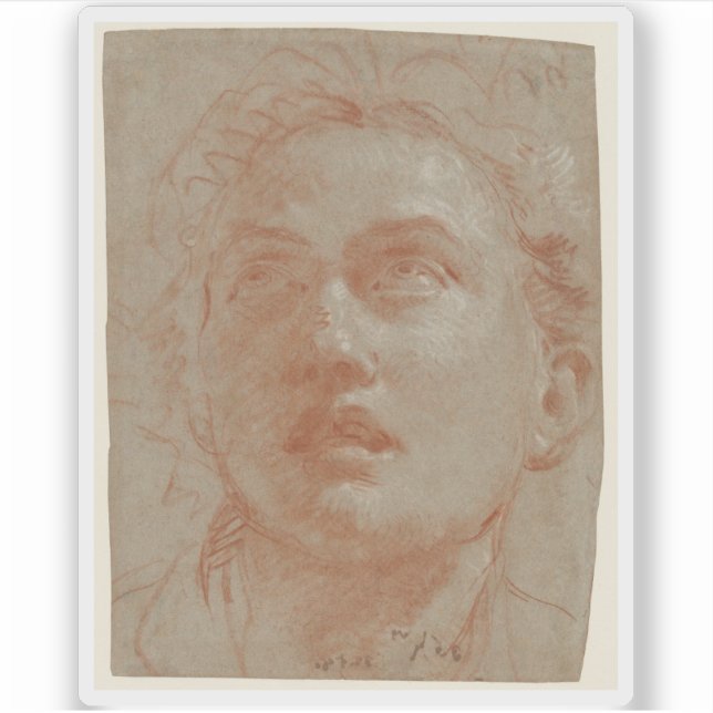 Sticker Giovanni Battista Tiepolo - Chef d'un homme (Devant)