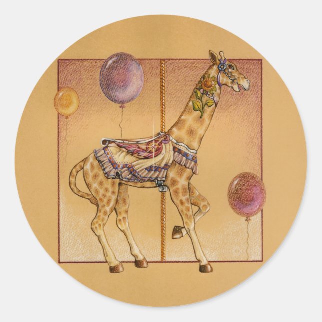 Sticker - Giraffe de carrousel (Devant)