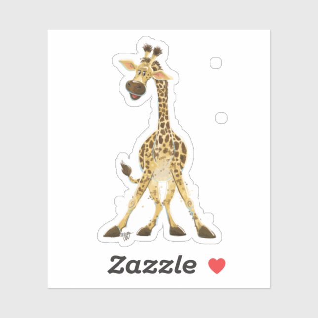Sticker Giraffe de la Parade Animale (Feuille)