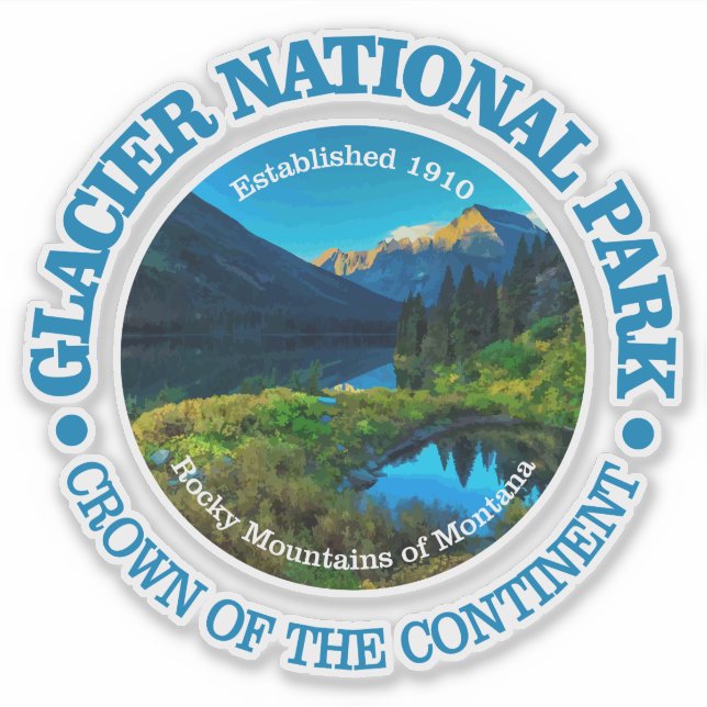 Sticker Glacier NP (Devant)