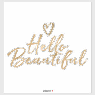 Sticker Glam Glitzy Parties scintillant Gold Bonjour Beau 
