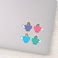 Glisseurs de sucre dans les tasses à thé mou