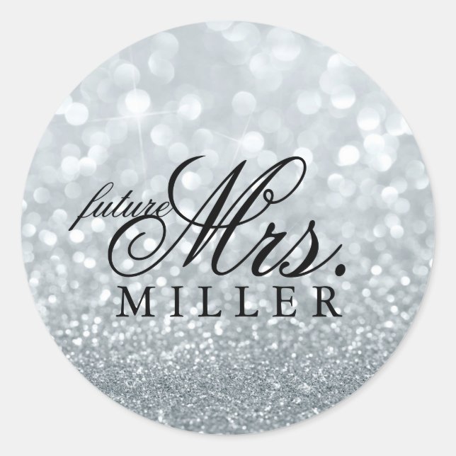 Sticker - Glitzer Fab Future Mrs. (Vorderseite)