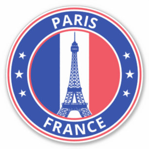 Sticker Global Traveler - Paris, France (Modifier) Autocol