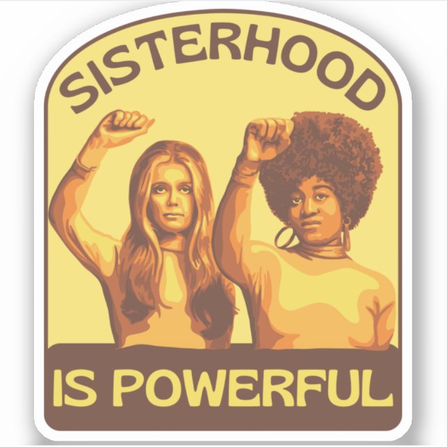 Sticker Gloria Steinem et Angela Davis Portrait (Devant)