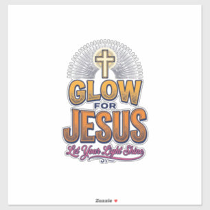 Sticker Glorifiez Jésus Laissez Votre Lumière Briller Chri