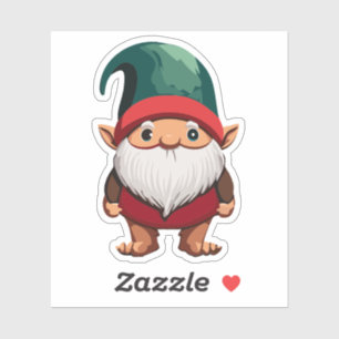 Sticker Gnome du Jardin mignon