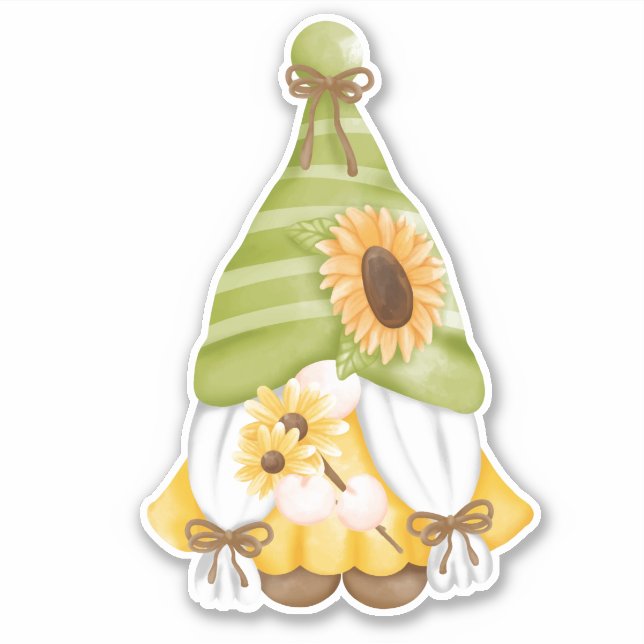 Sticker Gnome et Sunflower (Devant)