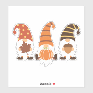 Sticker Gnomes d'automne