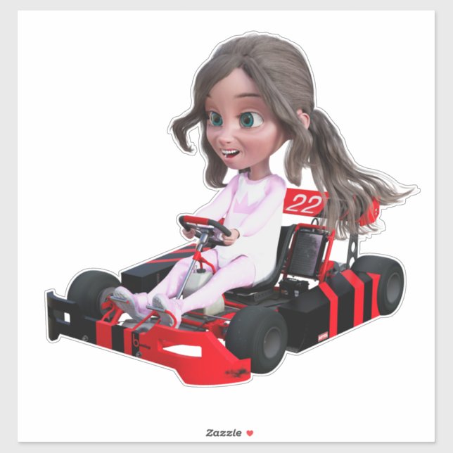 Sticker Go-Kart (Feuille)