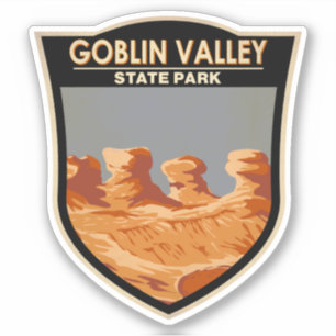 Sticker Goblin Valley State Park Utah Vintage