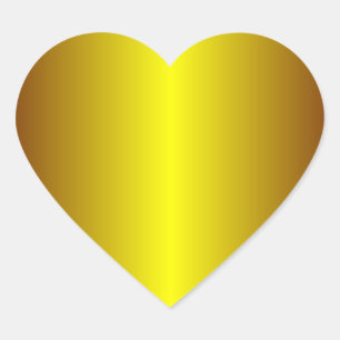 Sticker Gold Heart