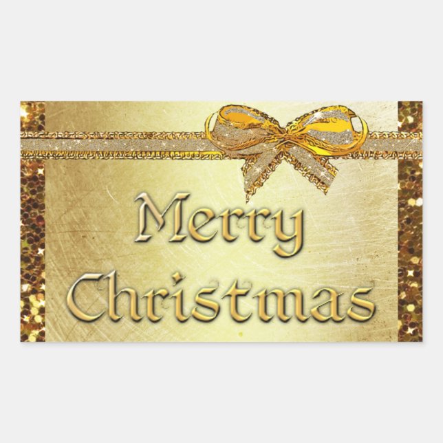 Sticker Gold Joyeux Noël (Devant)