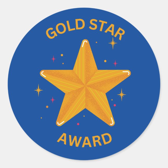 STICKER GOLD STAR AWARD ! (Devant)
