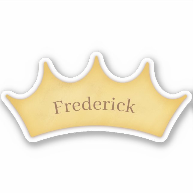 Sticker Golden Crown Baby & Kids Carte d'identité personna (Devant)