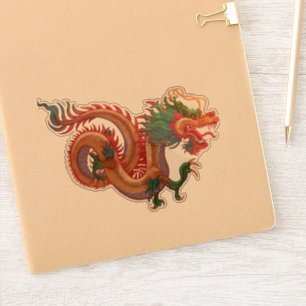 Sticker Golden Dragon