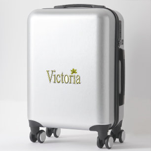 Sticker Golden Flecks Victoria Nom Design,