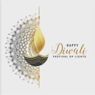 Sticker Golden Glow : Un Diwali Bénédiction