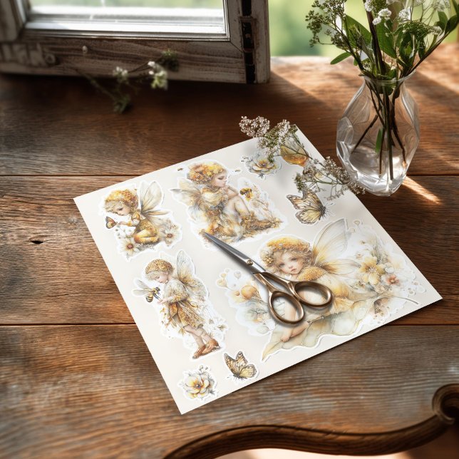 Sticker Golden Honey Fairy World – The Awakening (Sticker on the table with the scissors)