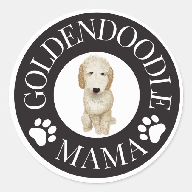 Sticker Goldendoodle Mama (Devant)