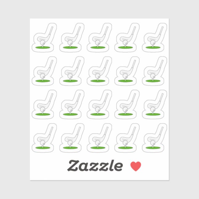 Sticker Golf Ball Jeu de golf Jour Rappel Bujo Planner (Feuille)