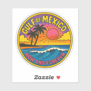 Sticker Golfe du Mexique maintenant et l'art océanique