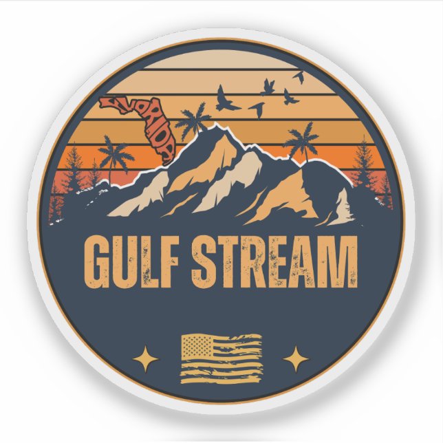 Sticker Golfe Stream, Floride  (Devant)